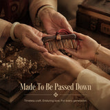 Fortune Within | Inlaid Tooth Craft & Lacquer Art Craft Chacate Preto and Verawood hair Comb