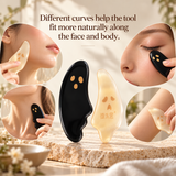 Little Ghost | Lacquer Art Craft Black Horn Gua Sha Board