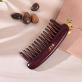 Rosewood Hair Massage Comb with Wide Tooth