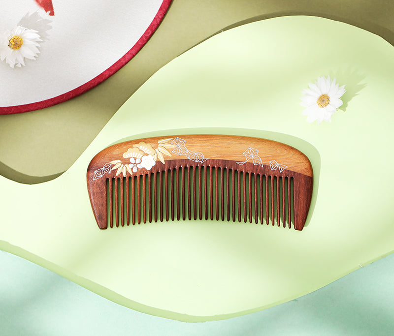 Golden Wooden Comb