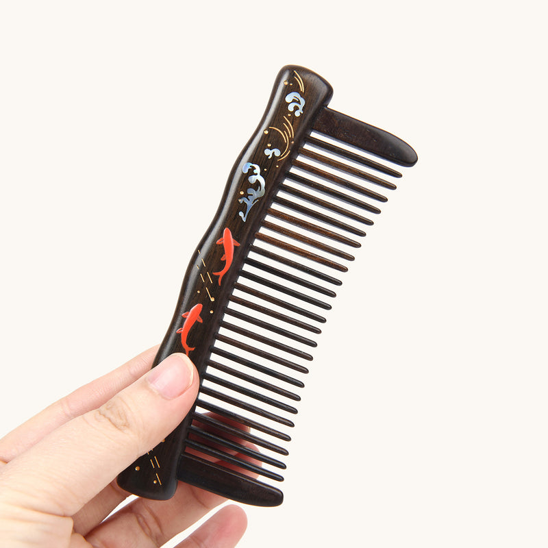 Black Rosewood Hair Comb