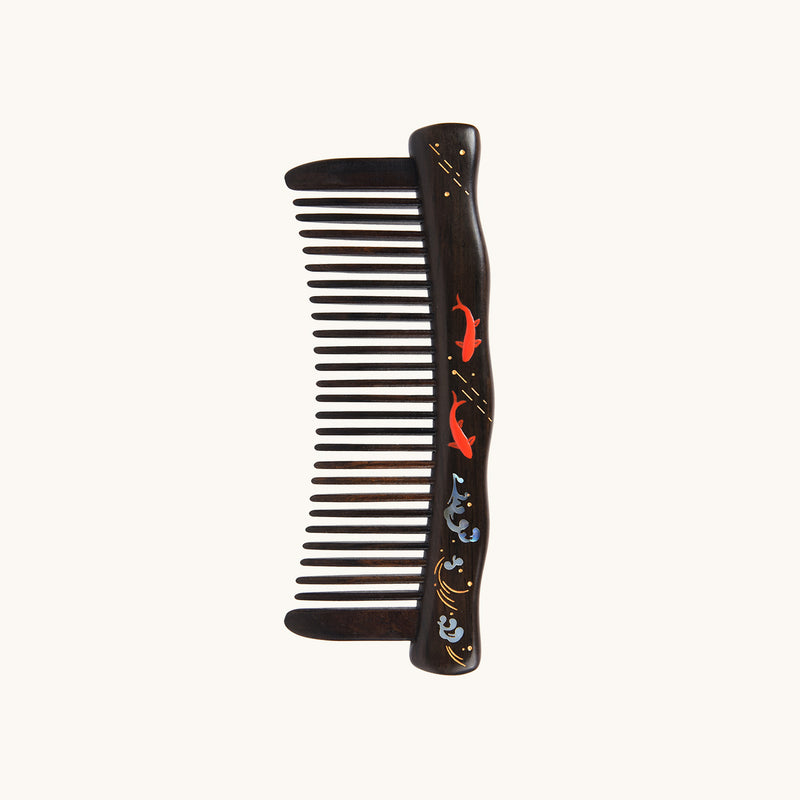 Black Rosewood Hair Comb