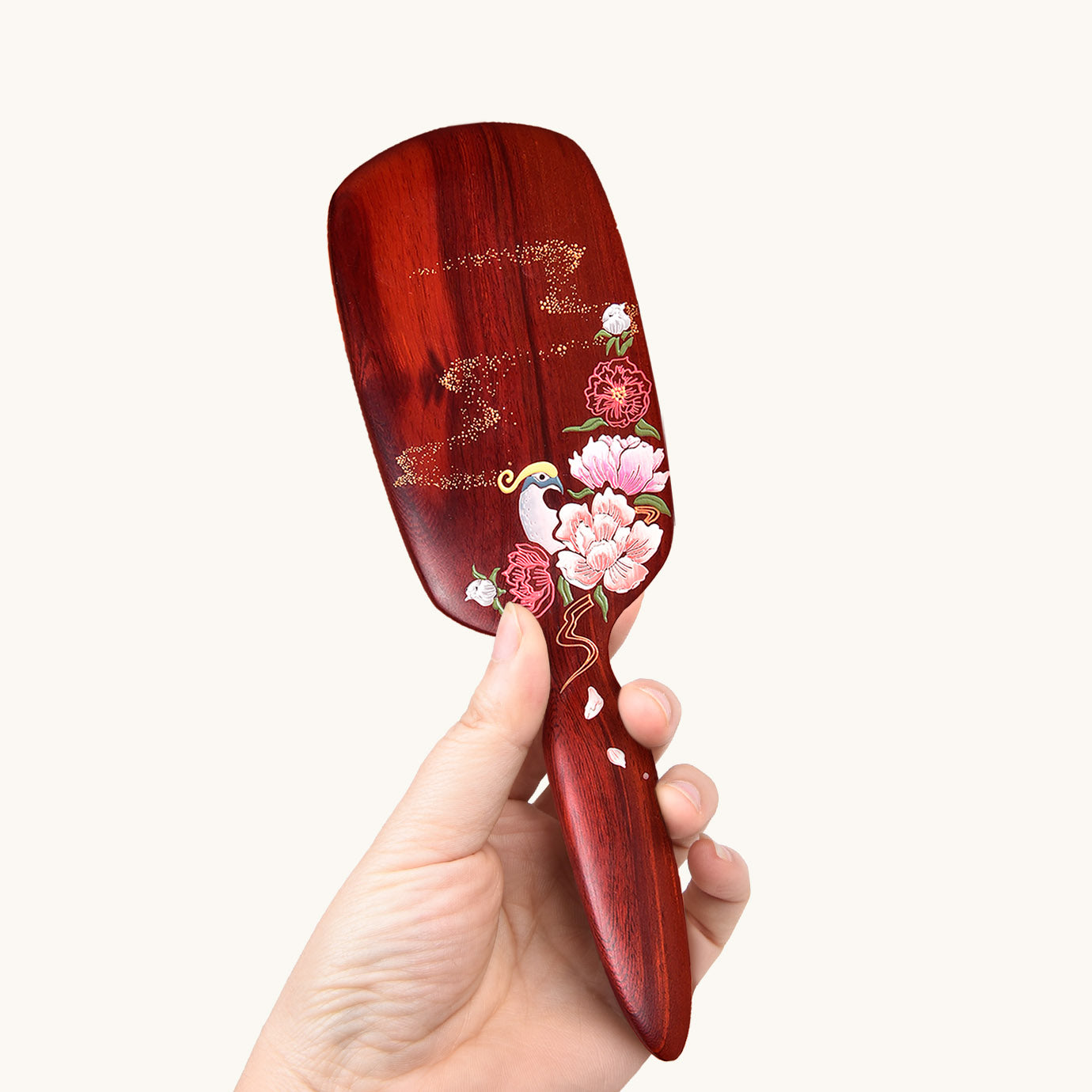 Brosse à cheveux en rosewood précieux (Pavoine d'Argus)