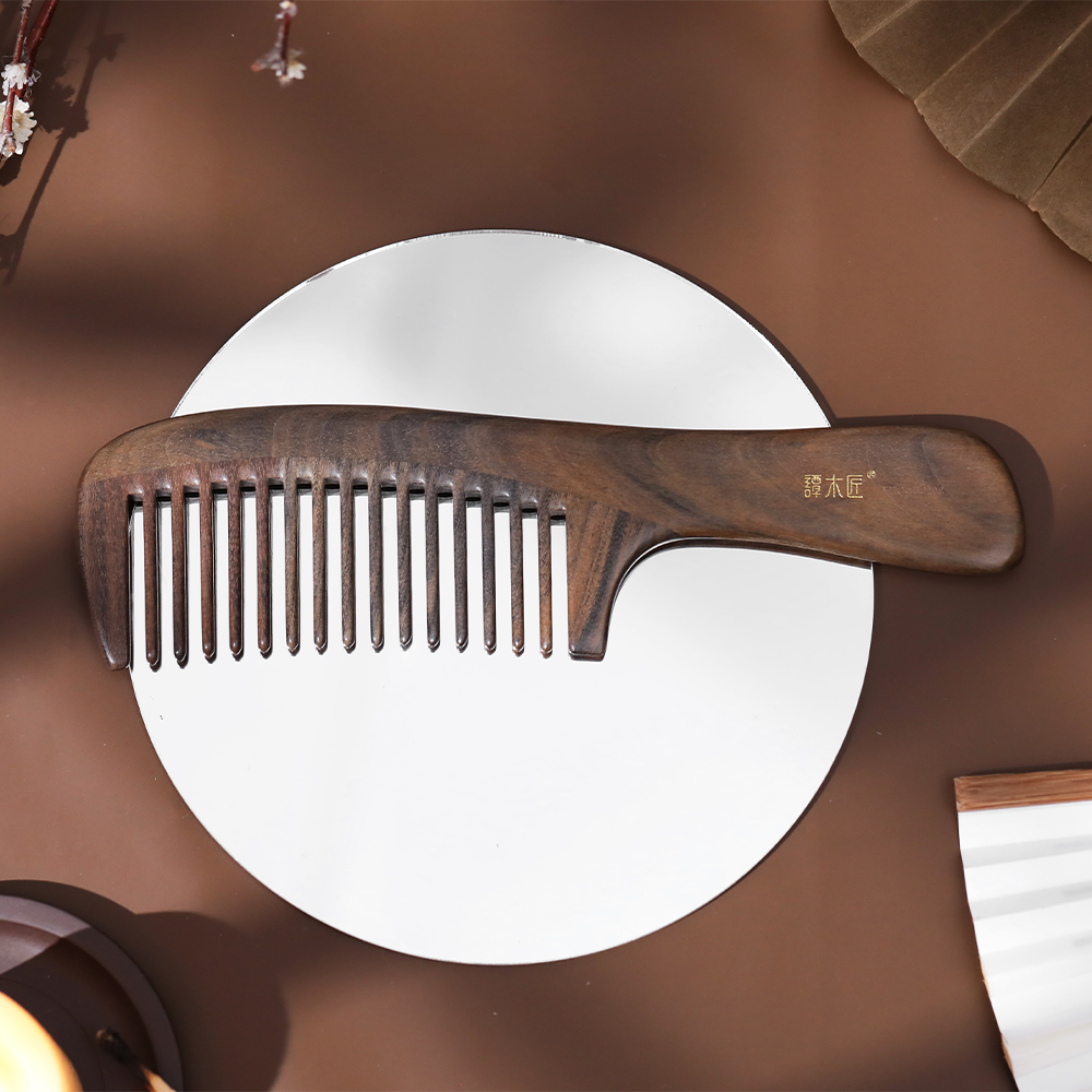 Long Handle, wide tooth comb