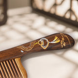 Wooden Handcrafted Hair Artisan Comb - Everlasting Joy