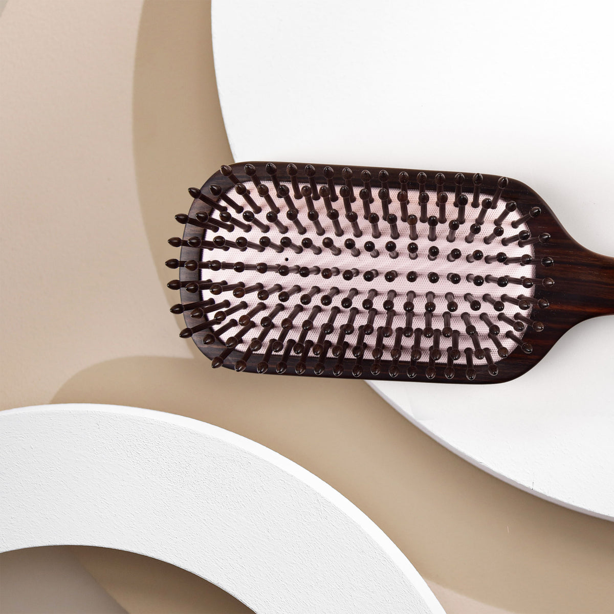 Wooden Hair Brush-Koi Fish Pattern