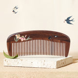 Natural Wooden  Lacquer Art Comb