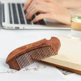 Handcrated Natural Wooden Hair Comb-KCTMD0602