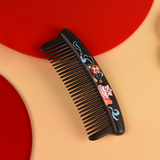 Lion Pattern Wood Comb