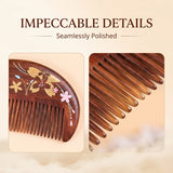 Abundant Blessings | Lacquer Art Craft Pau Rosa Wood Comb
