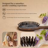 Purple Elegance | Lacquer Art Craft Chacate Preto Pair Comb Gift Set