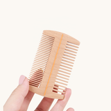 Portable Dual-Sided  Wooden Beard Comb - Gentleman