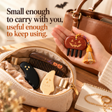 Mischief Maker | Inserted Tooth Craft & Lacquer Art Craft Chacate Preto Massage Comb