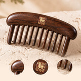 Rising Fortune | Lacquer Art South American Rosewood & Satine Bloodwood Comb