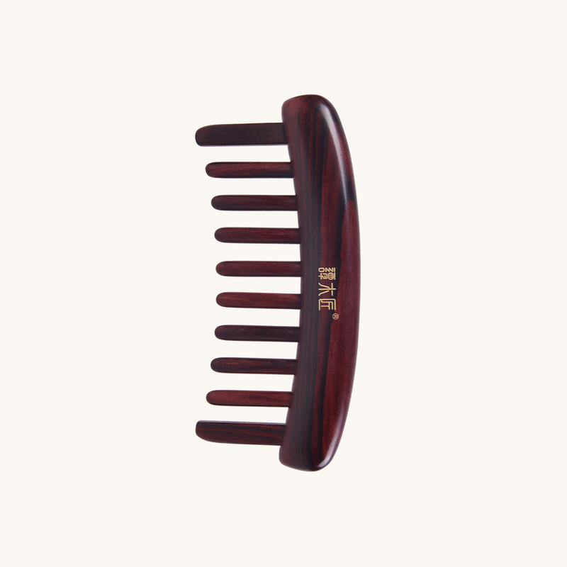 Wide-tooth Rosewood Comb