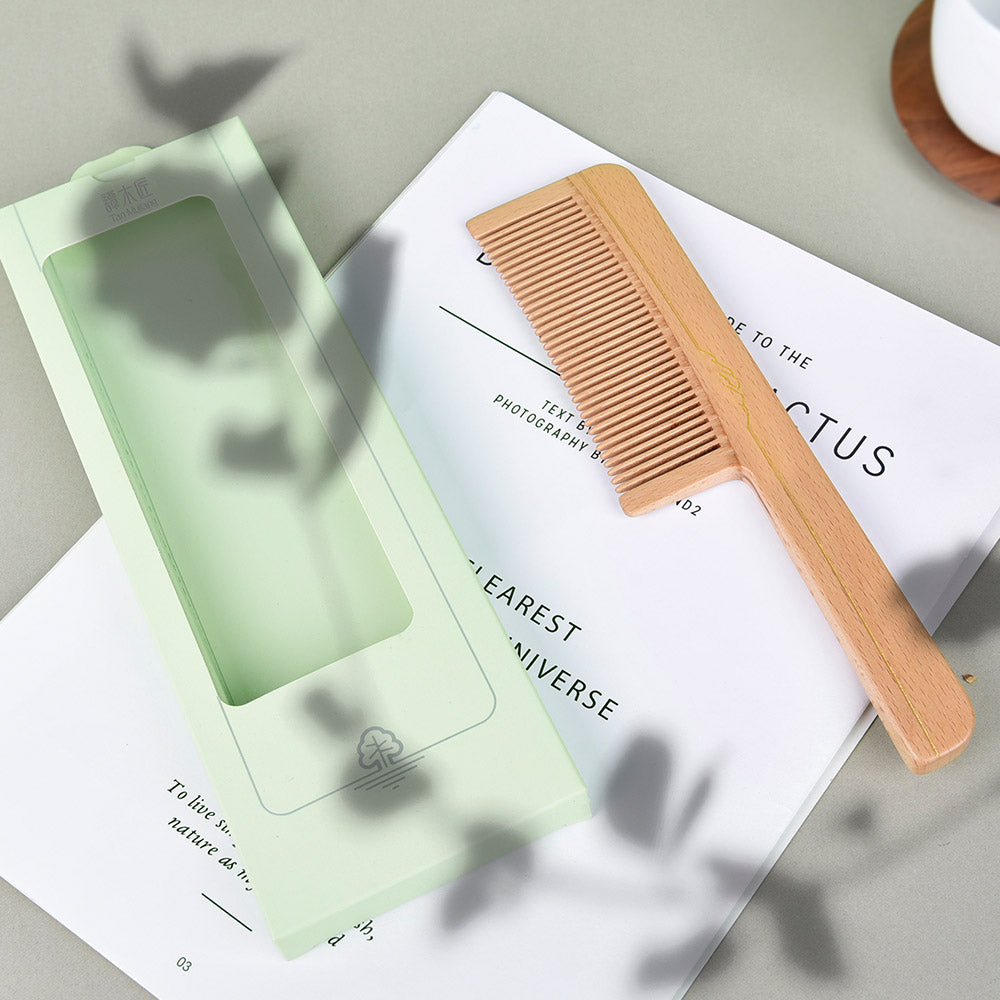 FSC Certified Beech Wood comb Fine Tooth