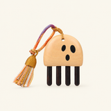 Cute Ghost | Inserted Tooth Craft & Lacquer Art Craft Amazonian Guatambu & Ebony Massage Comb
