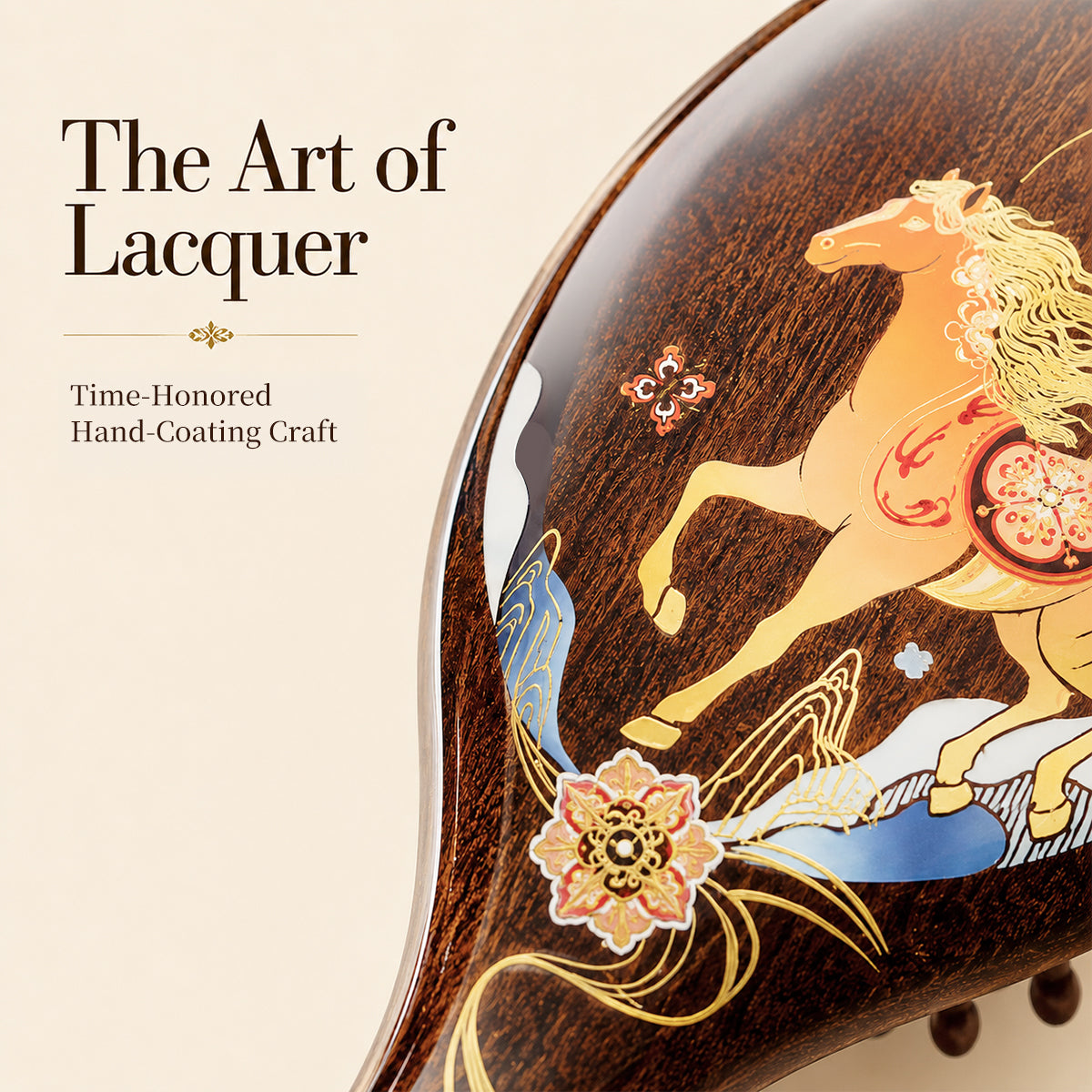Dreambound Journey | Lacquer Art Craft South American Rosewood Cushion Brush