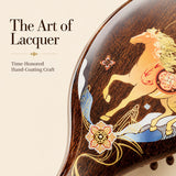 Dreambound Journey | Lacquer Art Craft South American Rosewood Cushion Brush