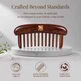 Rising Fortune | Lacquer Art South American Rosewood & Satine Bloodwood Comb