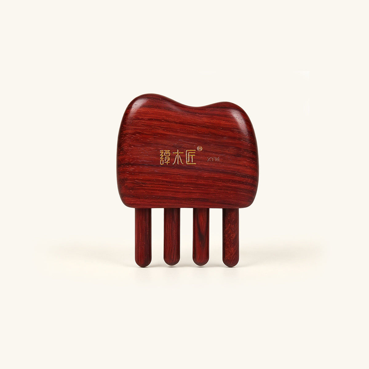 Auspicious Glow | Inserted Tooth Craft Red Sandalwood Massage Comb