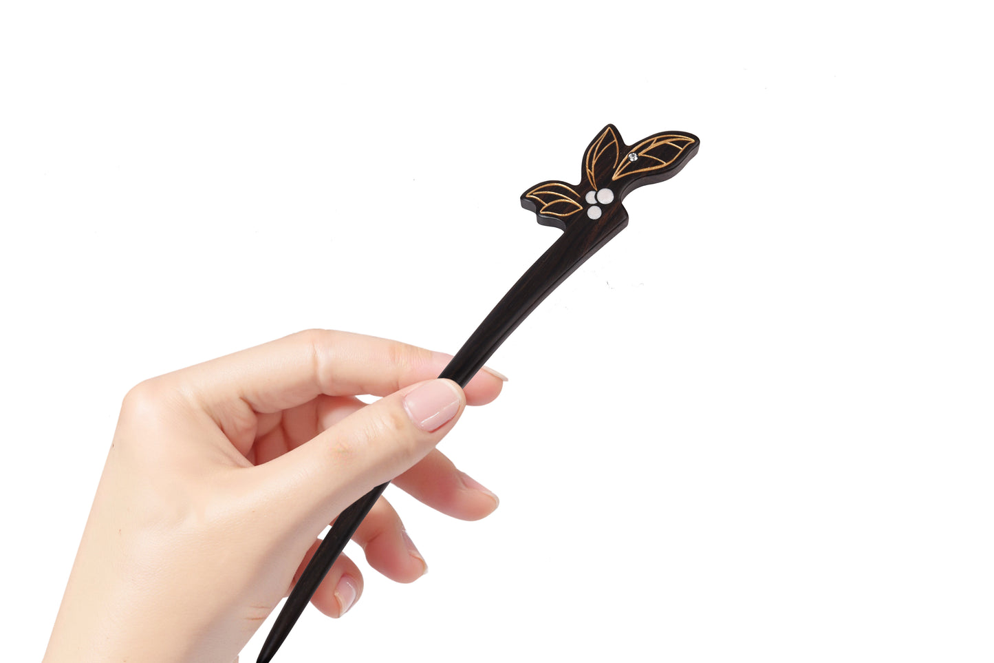 Golden Leaves | Lacquer Art Ebony Hairpin Gift Set
