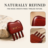 Auspicious Glow | Inserted Tooth Craft Red Sandalwood Massage Comb