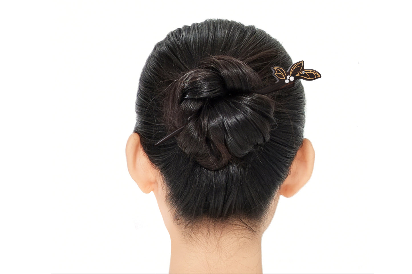 Golden Leaves | Lacquer Art Ebony Hairpin Gift Set