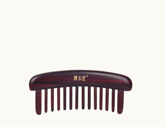 Rosewood Hair Massage Comb with Wide Tooth