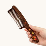 Maple Leaf Wooden Hair Comb