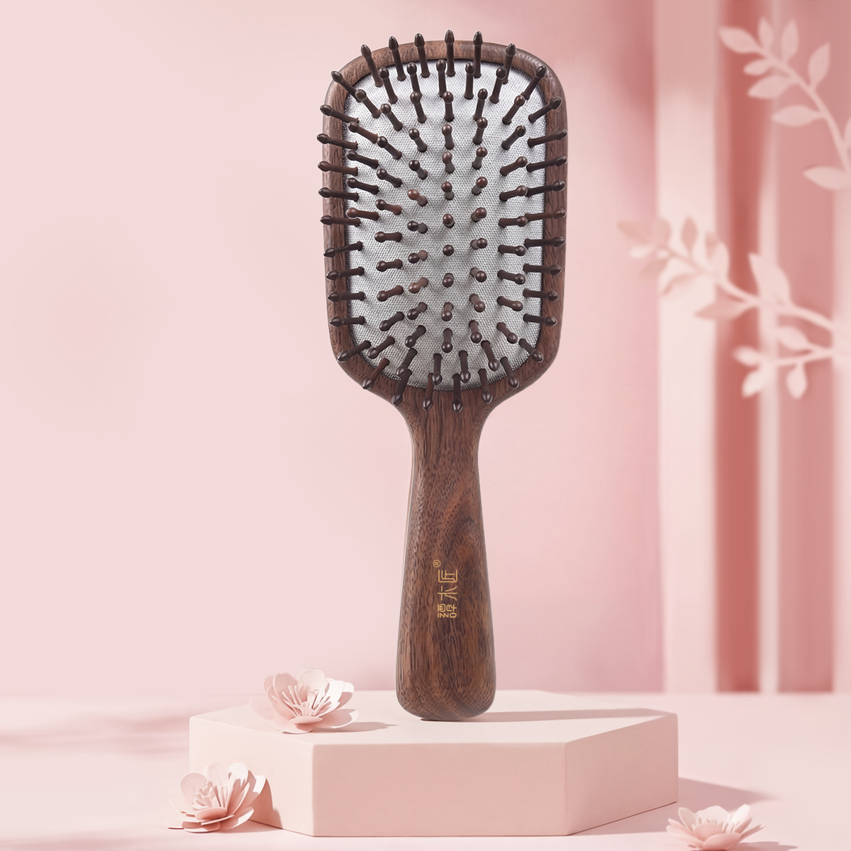 Cloud Cushion | Walnut Wood Hair Brush