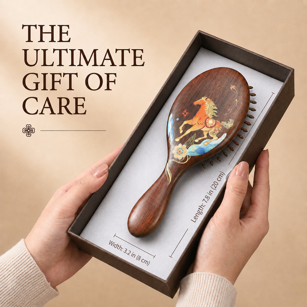 Dreambound Journey | Lacquer Art Craft South American Rosewood Cushion Brush