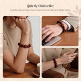 Fortune in All Directions | Red Sandalwood Beaded Bracelet