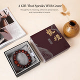 Fortune in All Directions | Red Sandalwood Beaded Bracelet