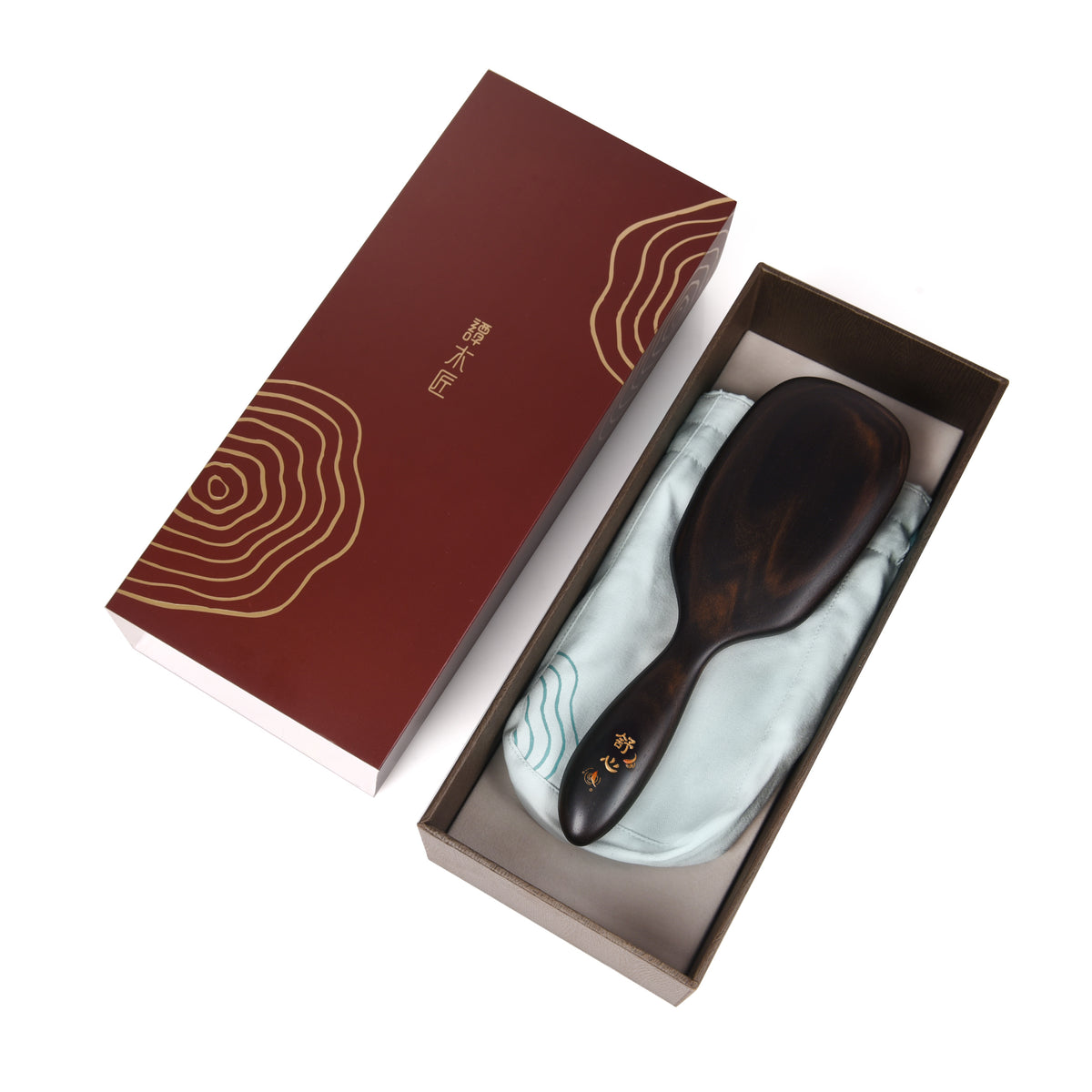 tooth inserted blackwood hair brush 2