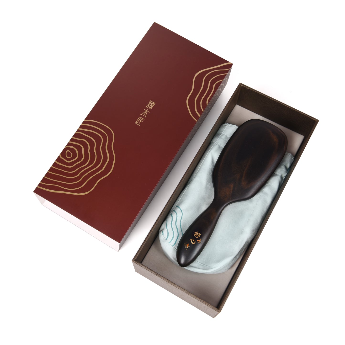 tooth inserted blackwood hair brush 2