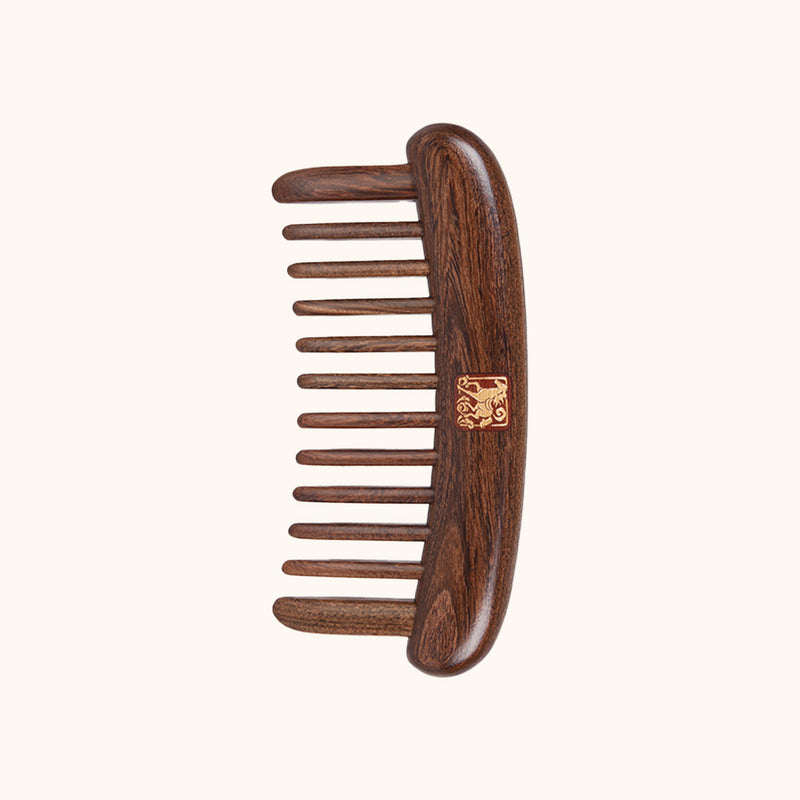 Rising Fortune | Lacquer Art South American Rosewood & Satine Bloodwood Comb