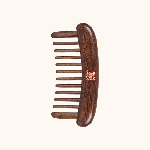 Rising Fortune | Lacquer Art South American Rosewood & Satine Bloodwood Comb