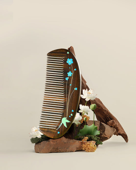Blue Bird Hair Comb