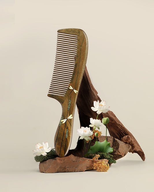 Wooden Comb Dragonfly Grace