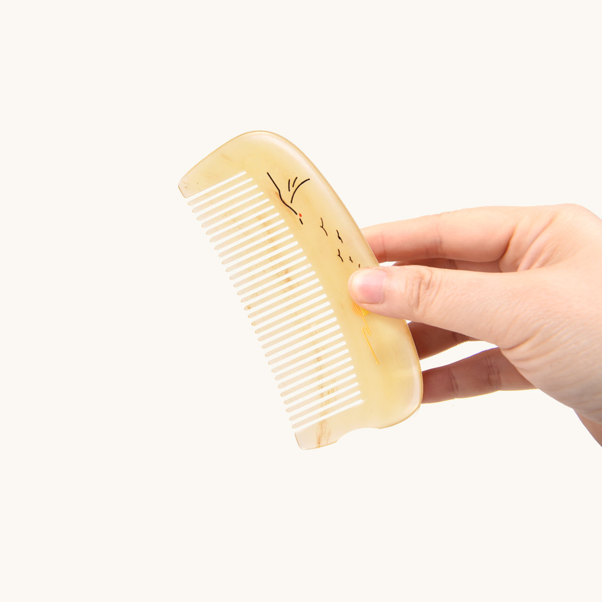 Sheep Horn Comb-Pocket Size