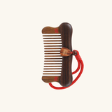 Fortune Within | Inlaid Tooth Craft & Lacquer Art Craft Chacate Preto and Verawood hair Comb