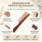 Quiet Clarity | Lacquer Art Craft Black Walnut & Beech Wood Comb