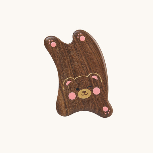 Wooden Guasha Board-Bear