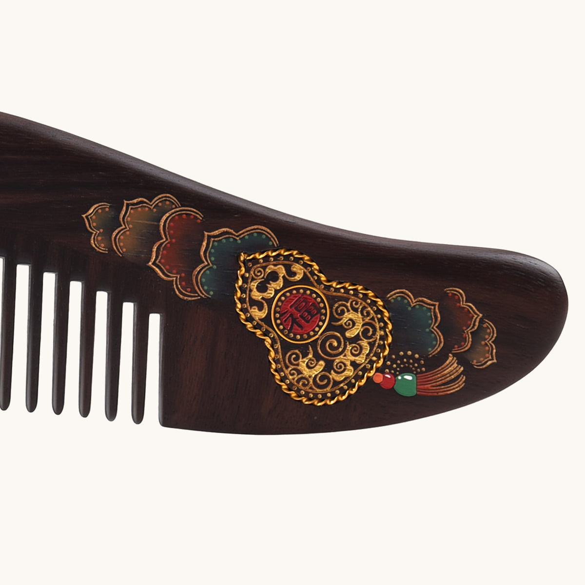 Abundant Blessings | Ebony Filigree Wood Comb