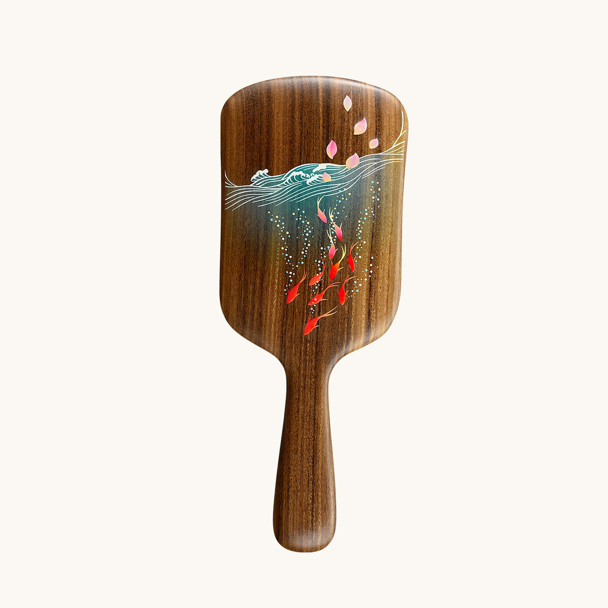 Carp jumping  Paddle hair brush