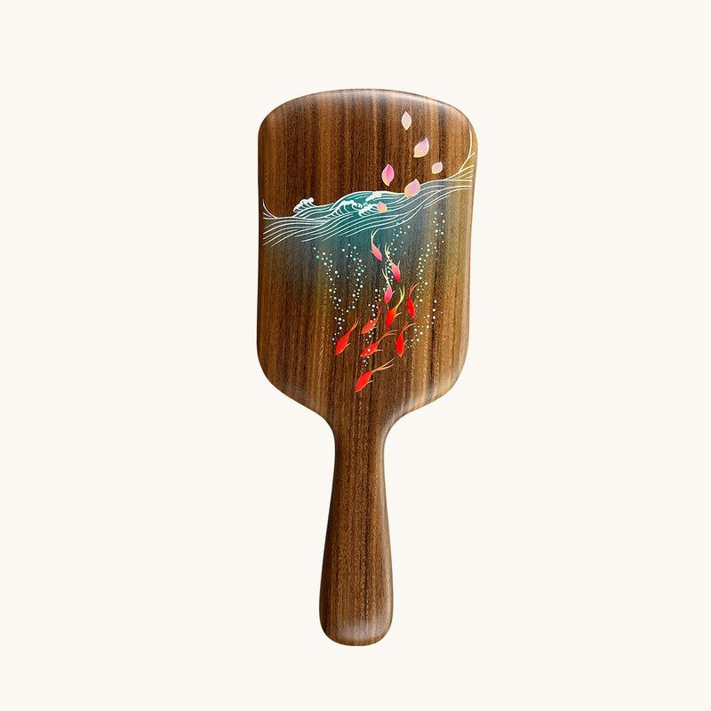 Carp jumping  Paddle hair brush