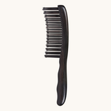 Tooth-inserted black Wood Comb