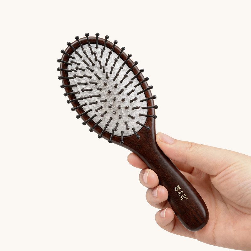 Brosse à cheveux en bois de rose