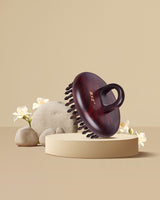 Rosewood Inserted Teeth Handheld Round Brush